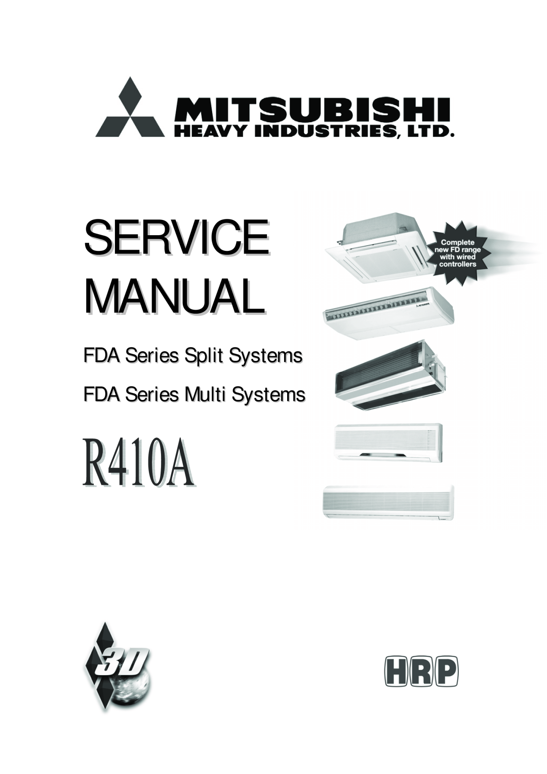 Hunter Fan R410A manual FDA Series Split Systems FDA Series Multi Systems 
