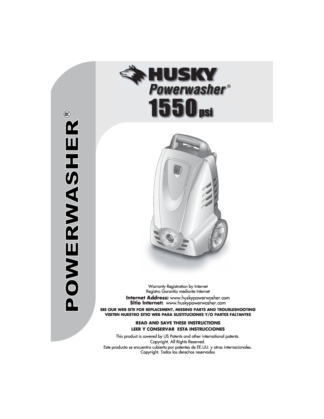 Husky 1550 PSL warranty Read And Save These Instructions, Leer Y Conservar Esta Instrucciones 