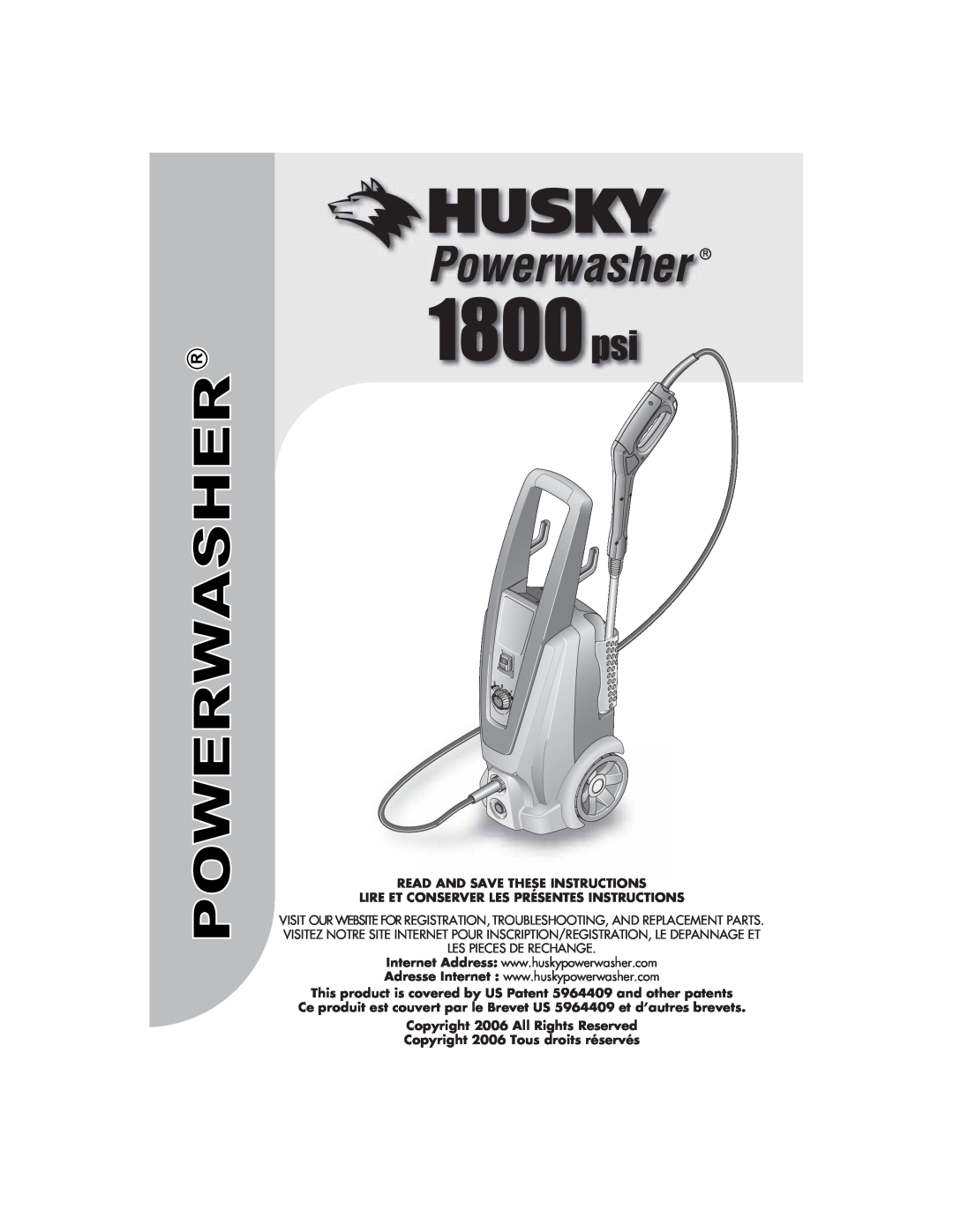 Husky 1800 CA manual Read And Save These Instructions, Lire Et Conserver Les Présentes Instructions 