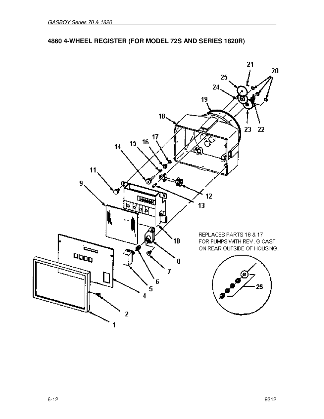 Husky 70 Series, 1800 Series manual 4860 4-WHEEL Register for Model 72S and Series 1820R 