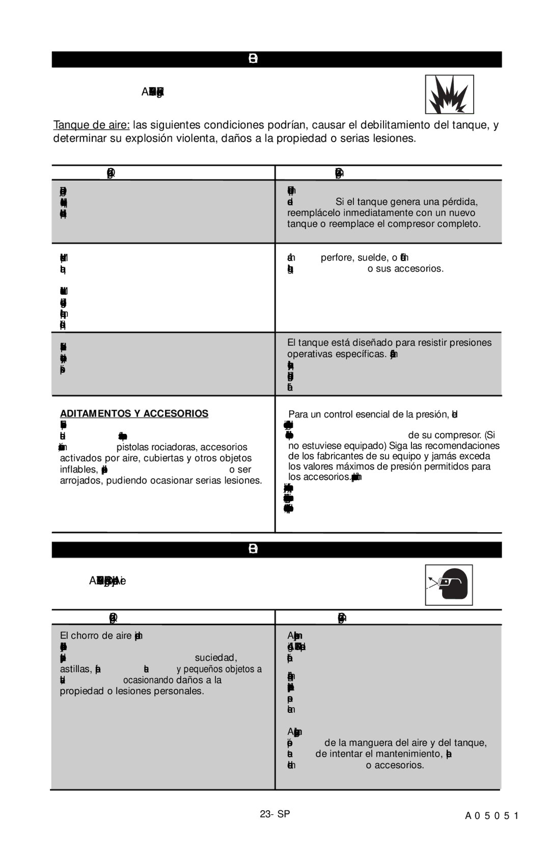 Husky A05051 manual Advertencia Riesgo de Explosión, ¿Qué puede occurrir? ¿Cómo prevenirlo? 