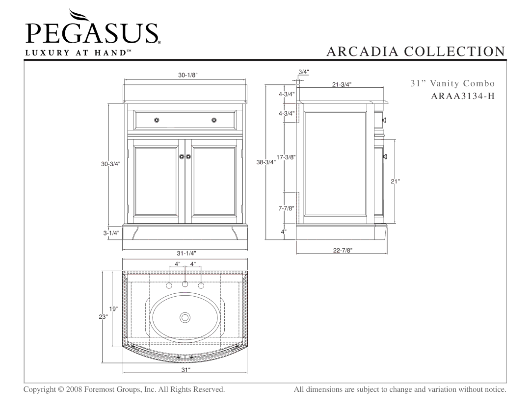 Husky ARAA3134-H, ARAM2431, ARAF1835, ARAC2427, ARAA3734-H, ARAA2534 dimensions 