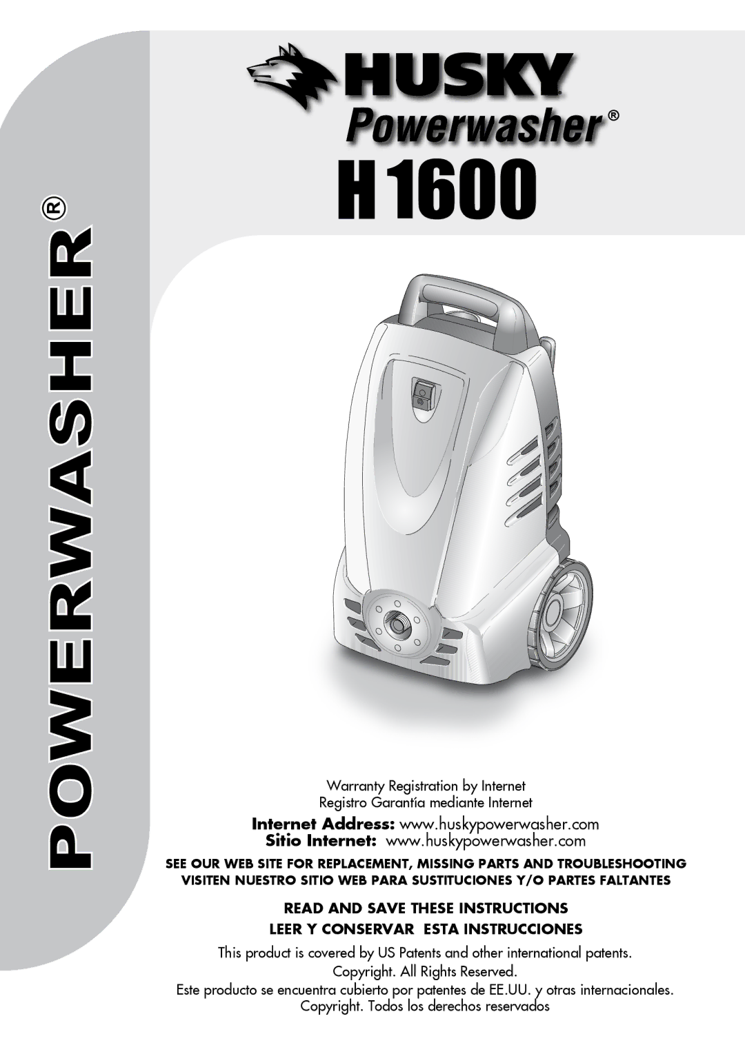 Husky H1600 warranty 