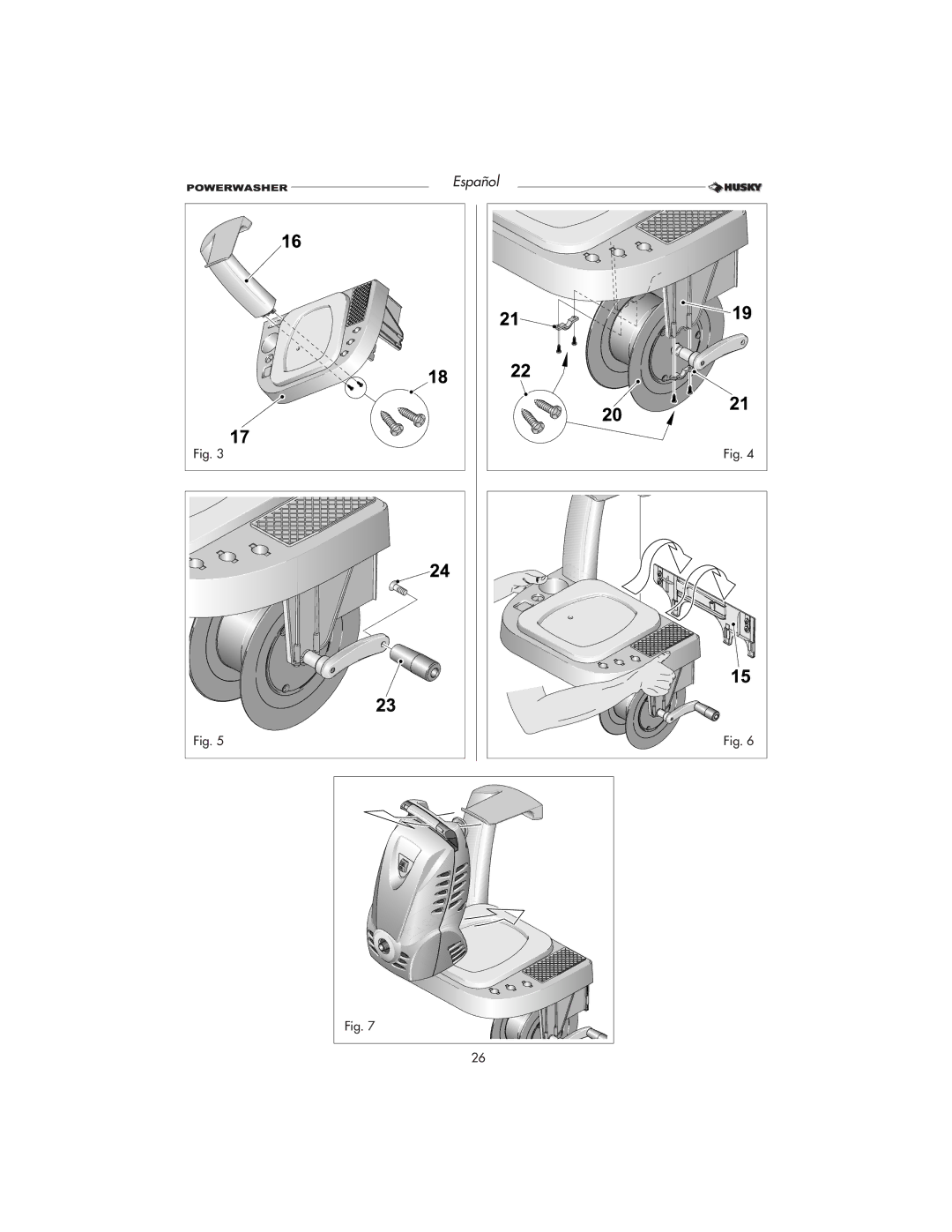 Husky HD1500 warranty Español 