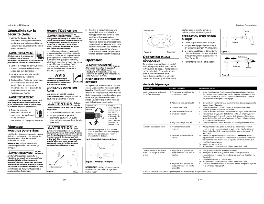 Husky HDT103 specifications Avis 