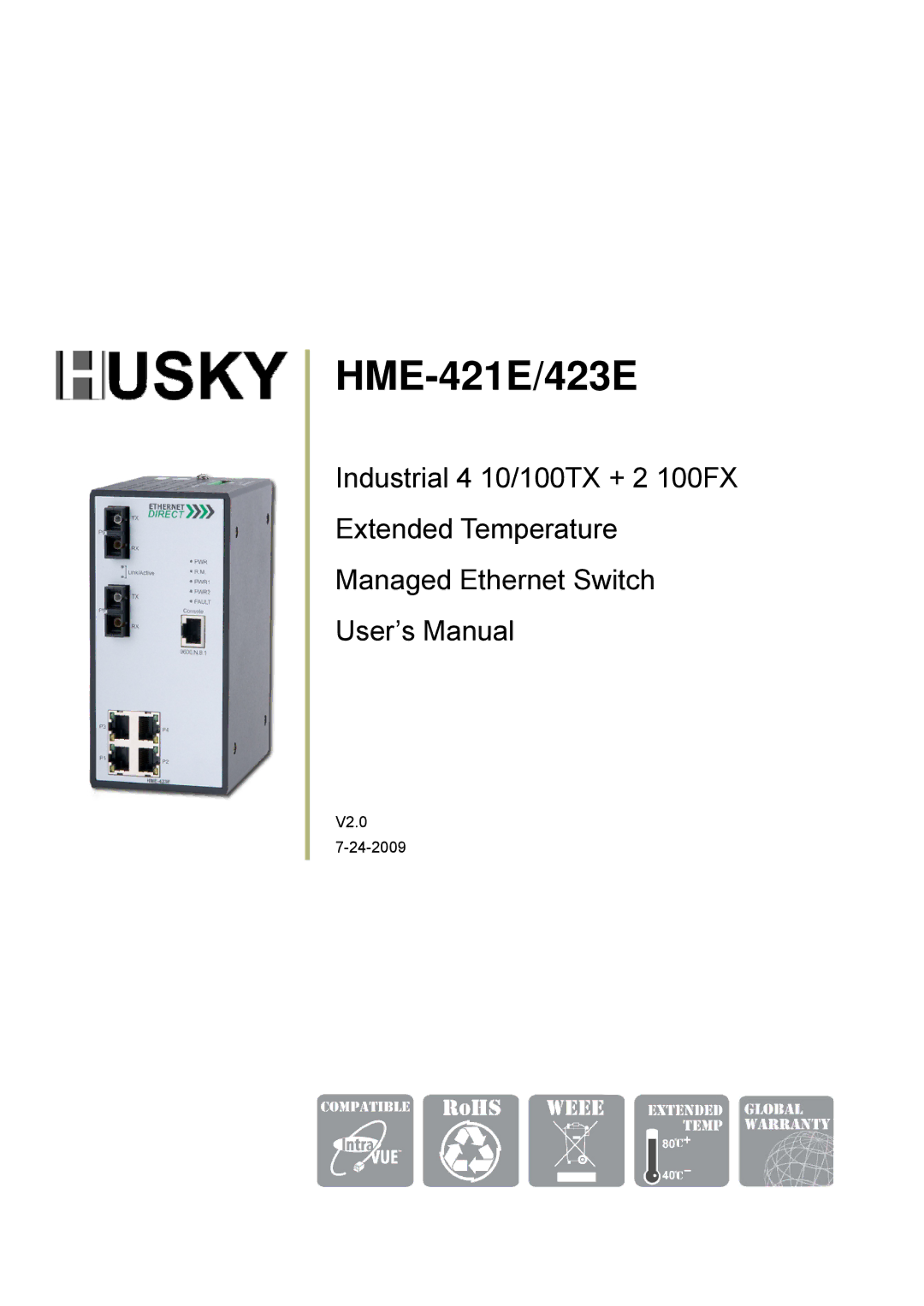 Husky HME-423E user manual HME-421E/423E 