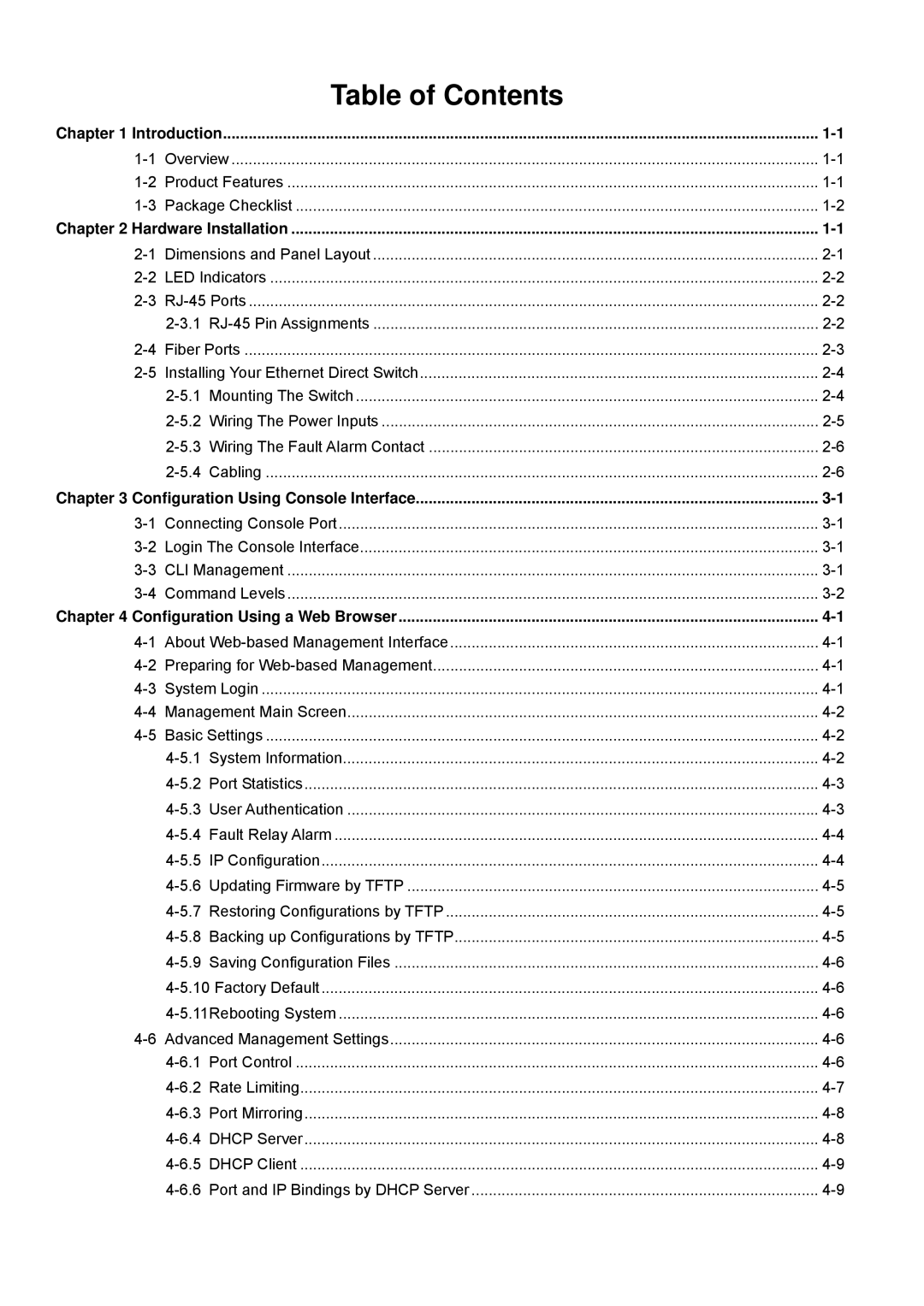 Husky HME-423E, HME-421E user manual Table of Contents 