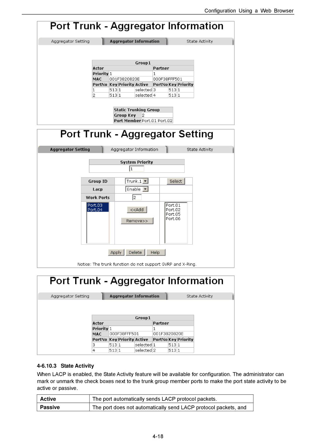 Husky HME-421E, HME-423E user manual State Activity 