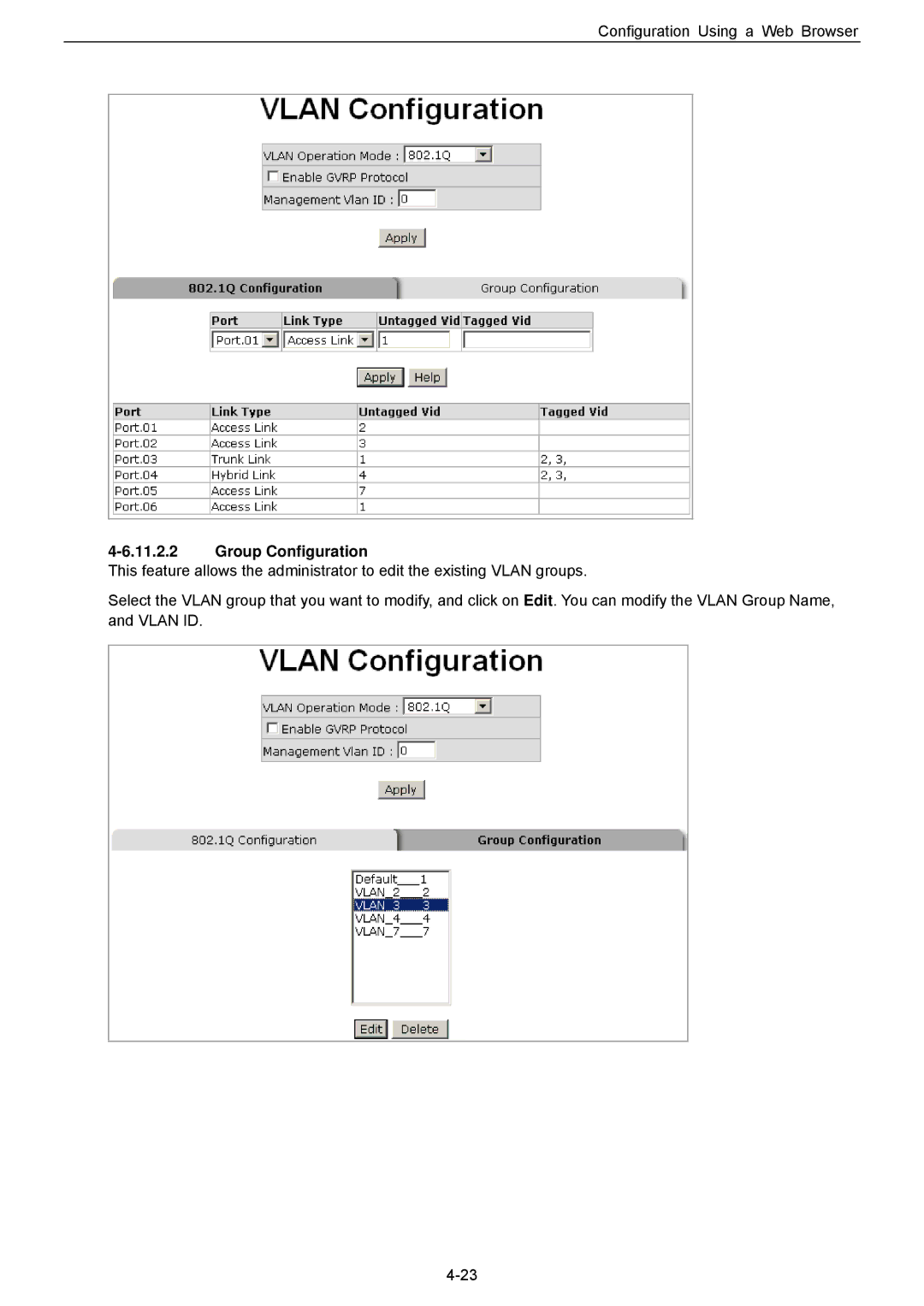 Husky HME-423E, HME-421E user manual Group Configuration 