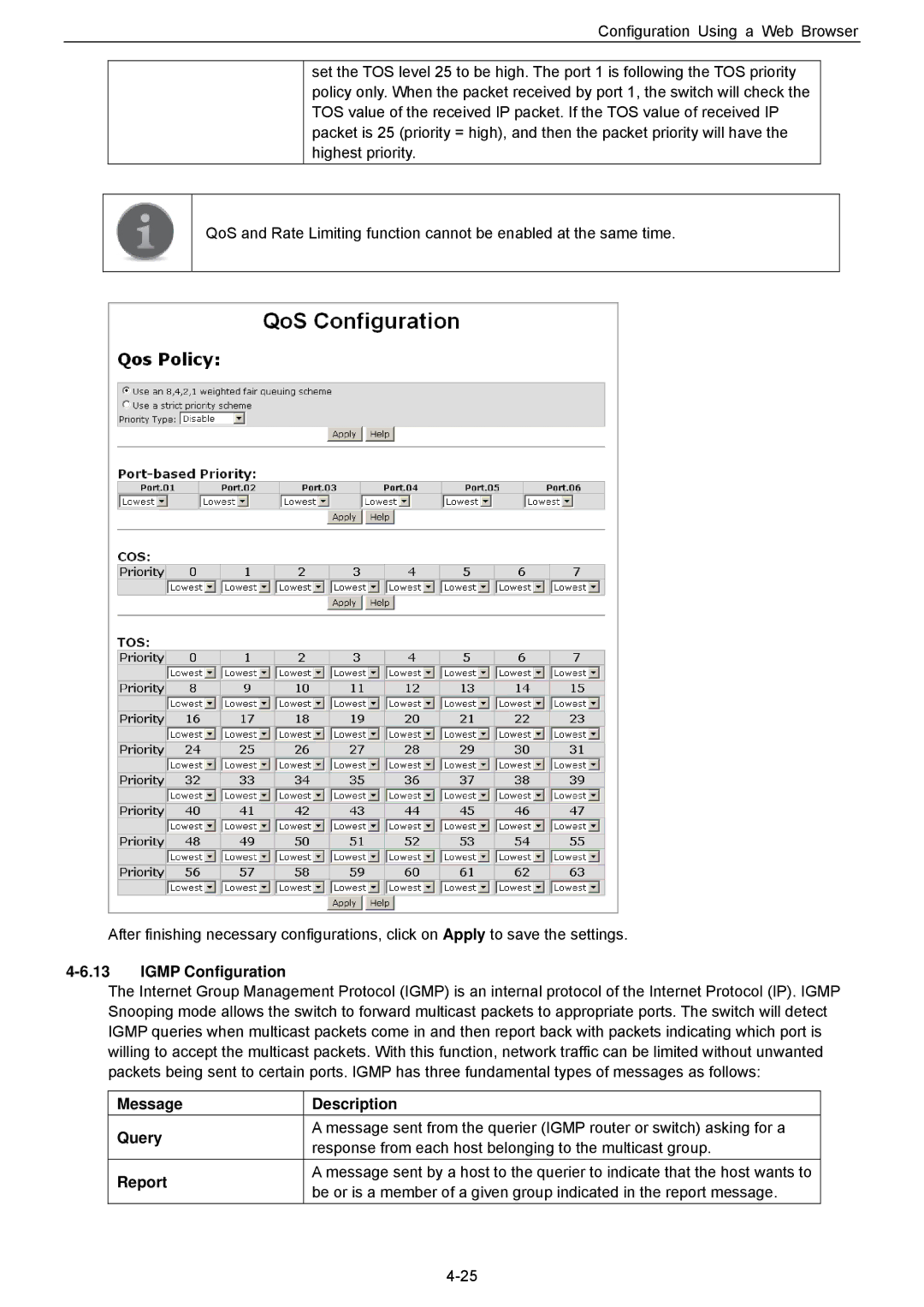 Husky HME-423E, HME-421E user manual Igmp Configuration 