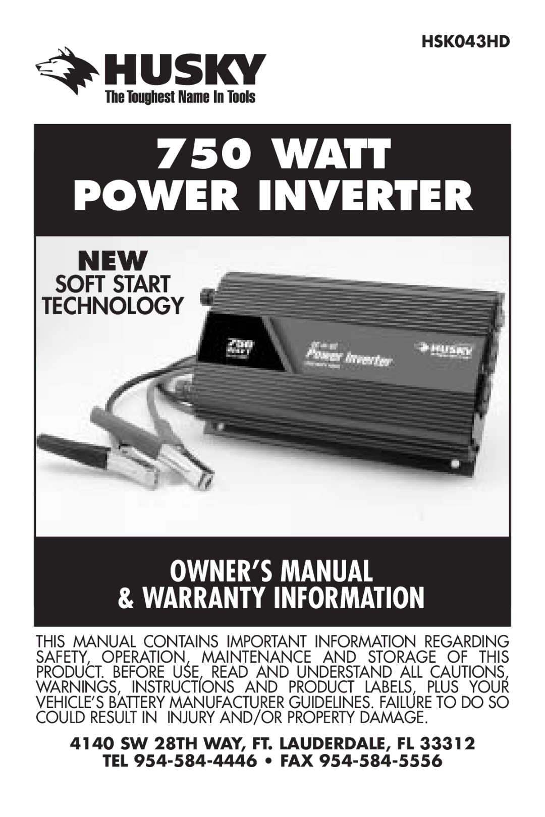 Husky HSK043HD owner manual Power Inverter 