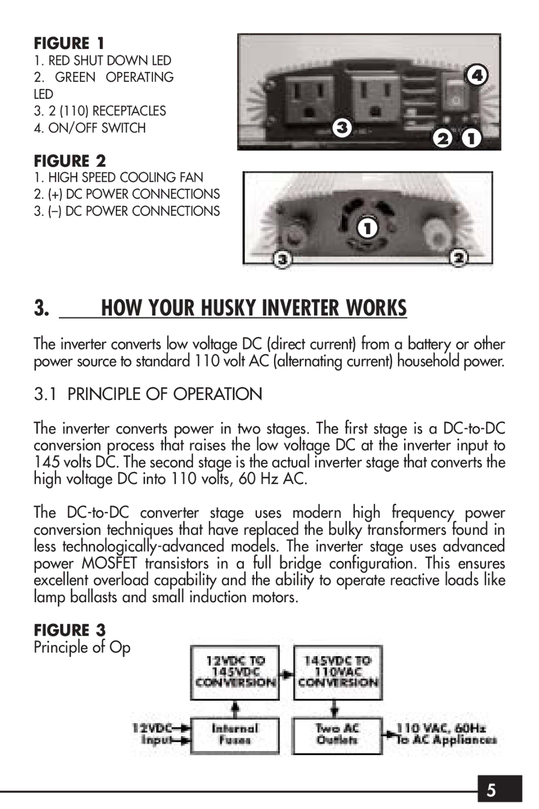 Husky HSK043HD owner manual HOW Your Husky Inverter Works, Principle of Operation 