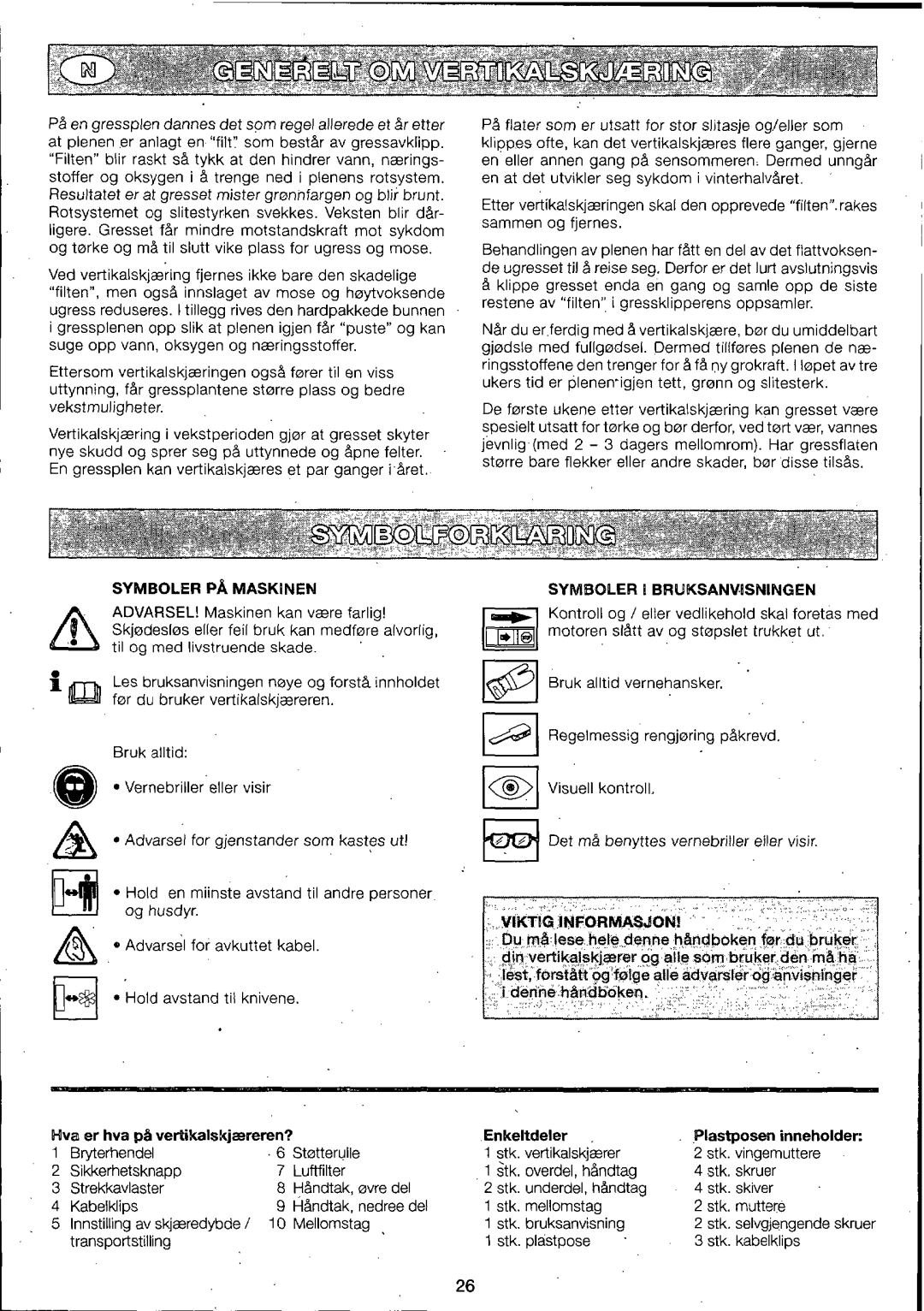 Husqvarna 1010000-01, 295-6273-01 manual 