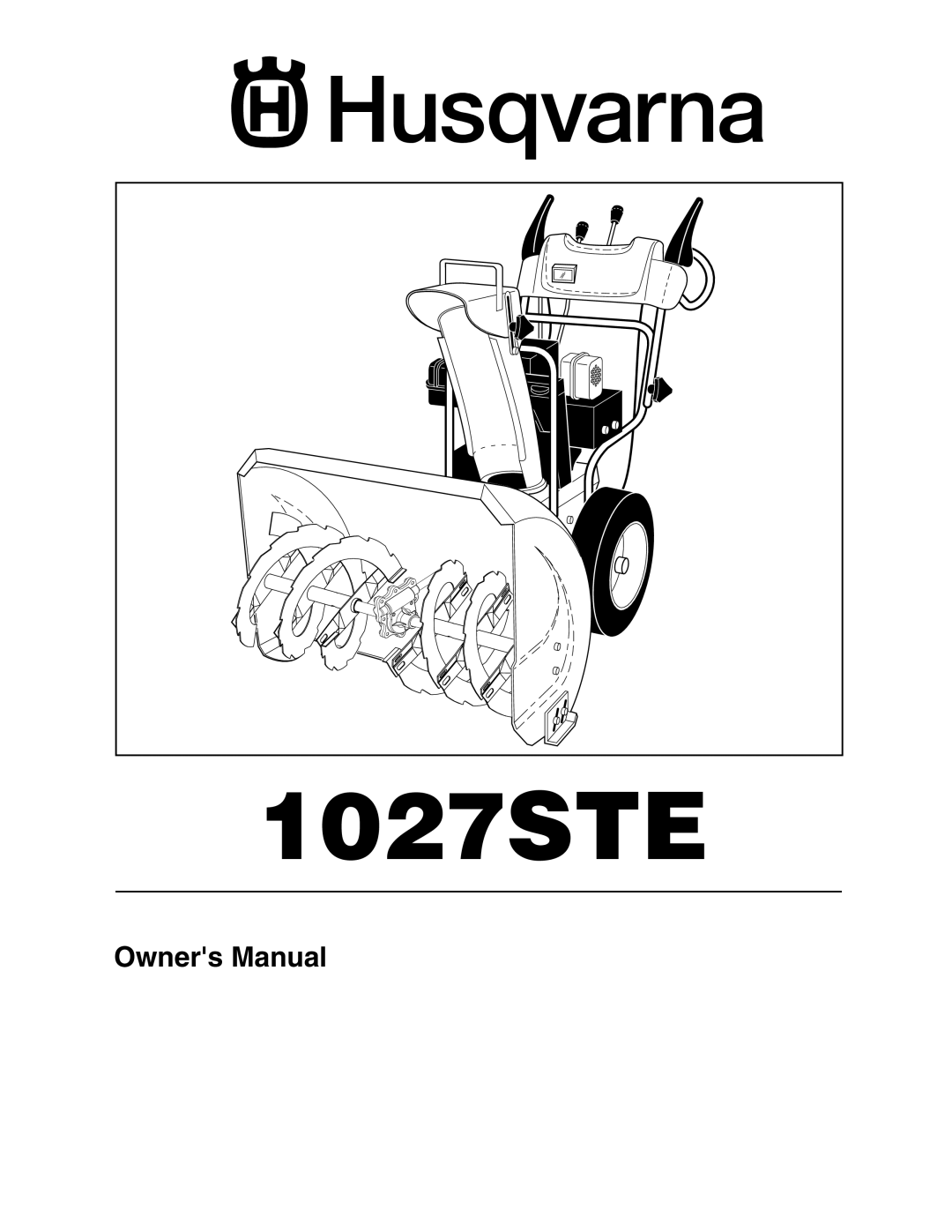 Husqvarna 1027STE owner manual 