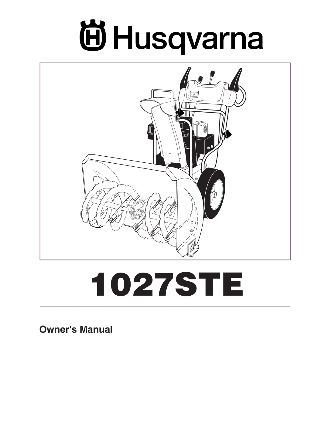 Husqvarna 1027STE owner manual 