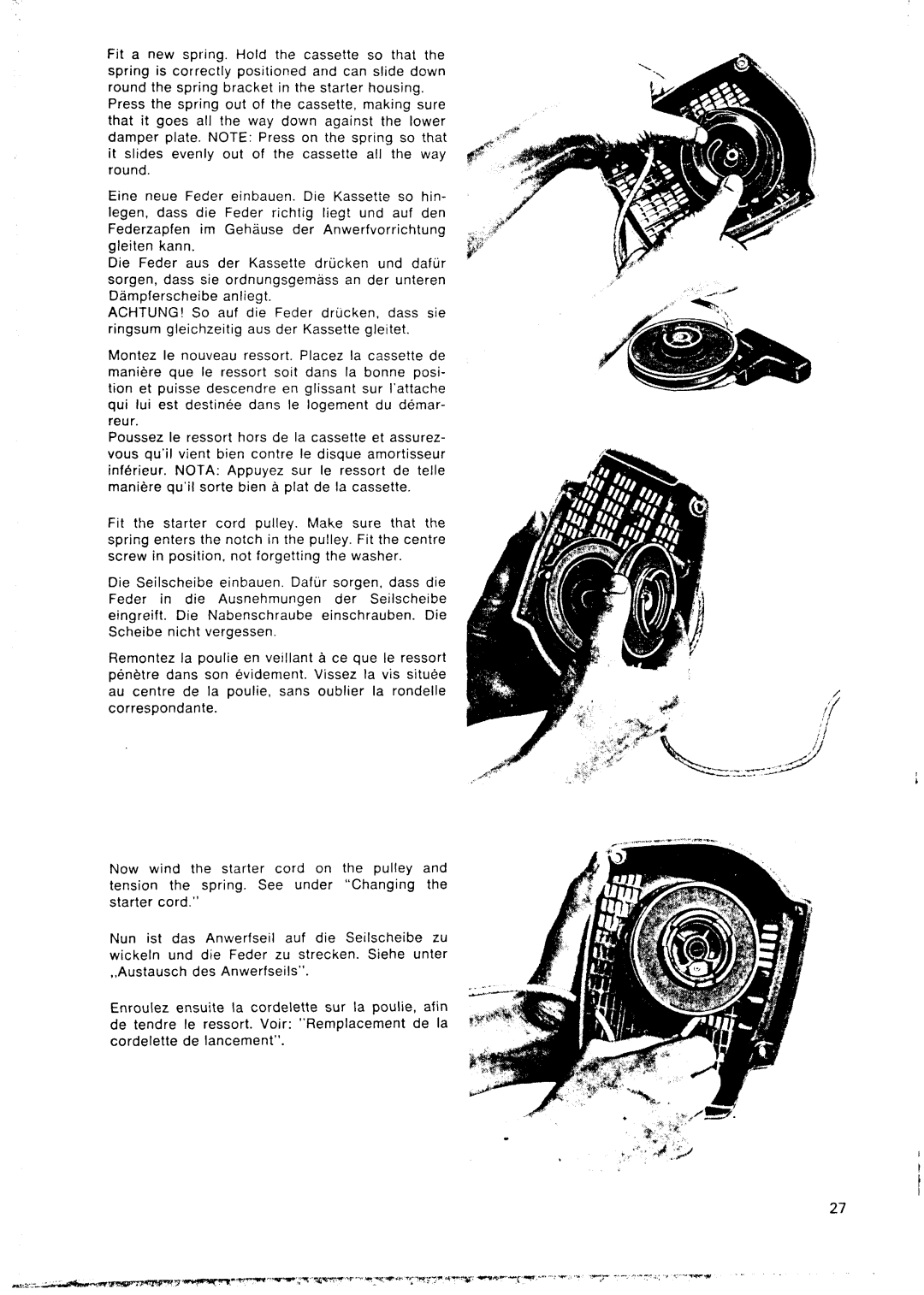 Husqvarna 1100 CD manual Cord 