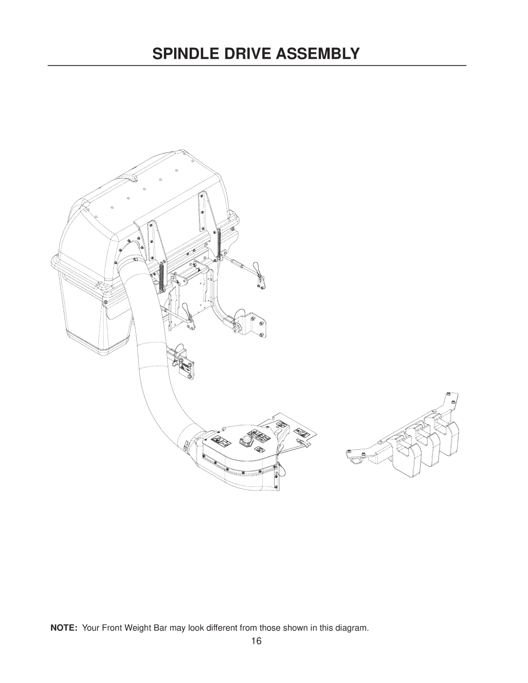 Husqvarna 111750 / HCS1372 manual Spindle Drive Assembly 