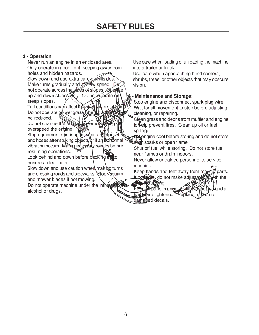 Husqvarna 111750 / HCS1372 manual Operation 