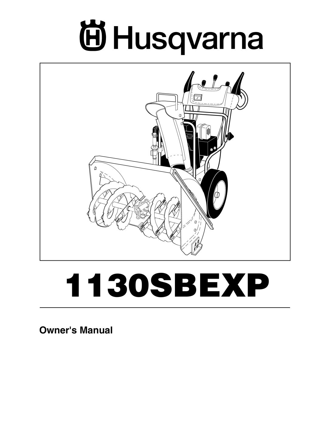 Husqvarna 1130 SBEXP owner manual 1130SBEXP 