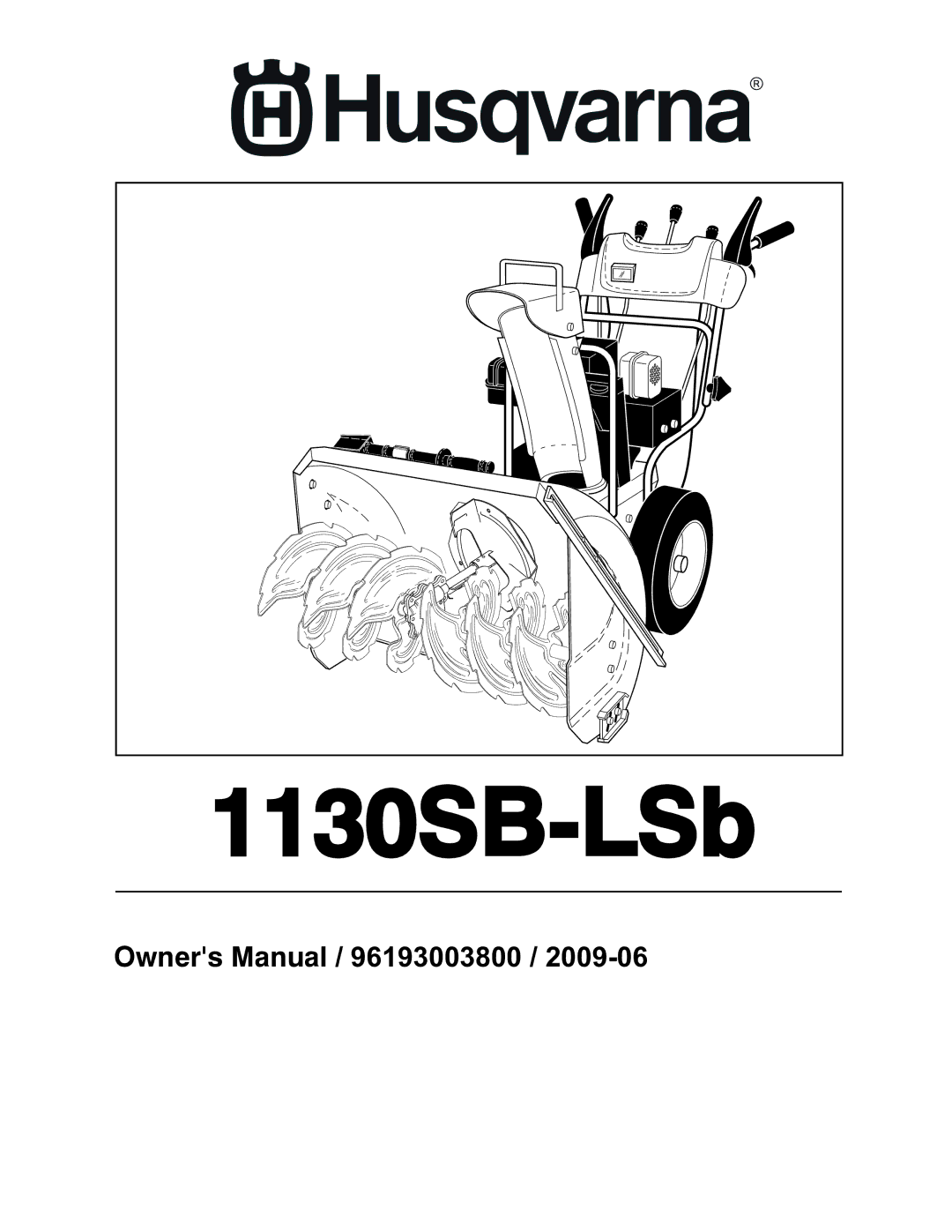 Husqvarna 1130SB-LSB owner manual 1130SB-LSb 