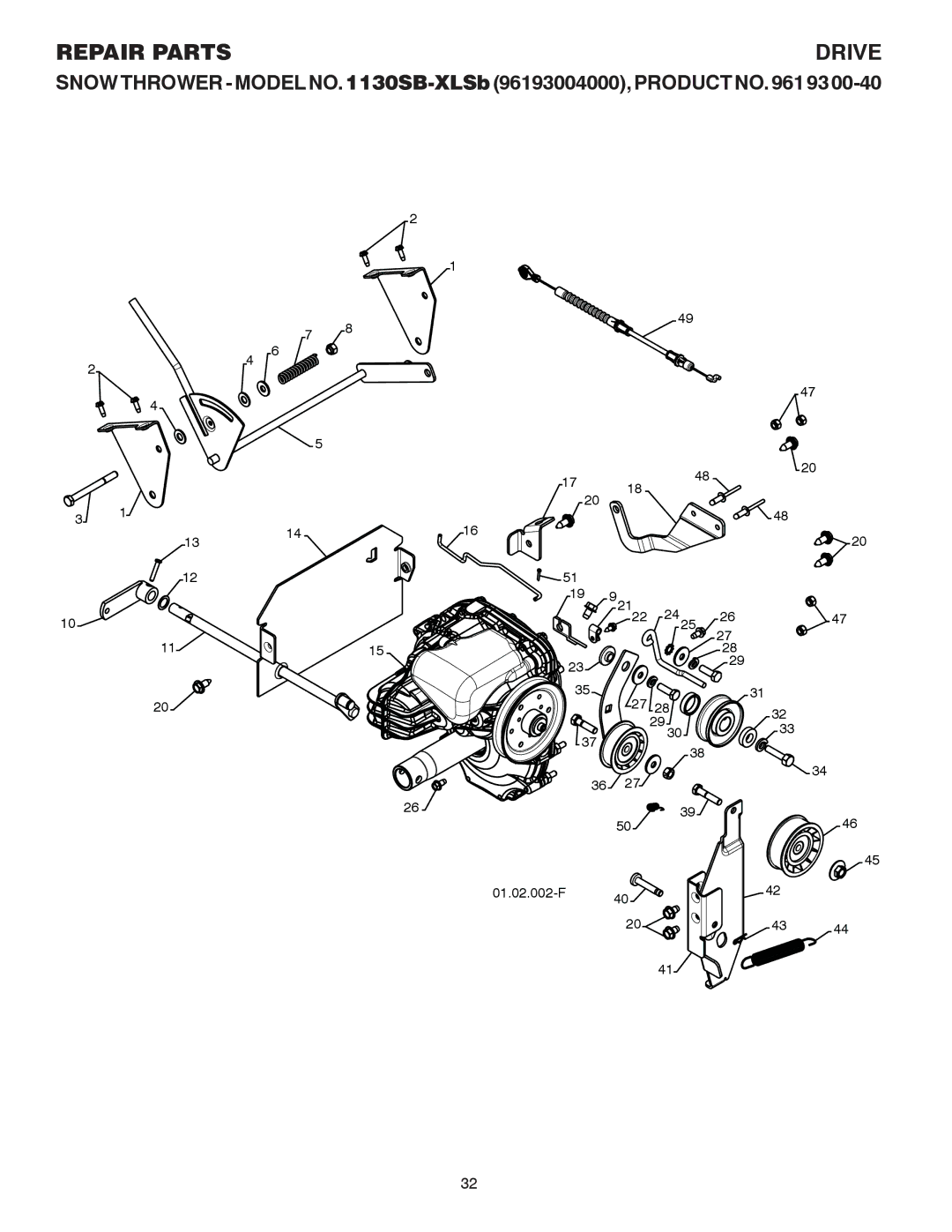 Husqvarna 1130SB-XLSB owner manual 921 01.02.002-F 