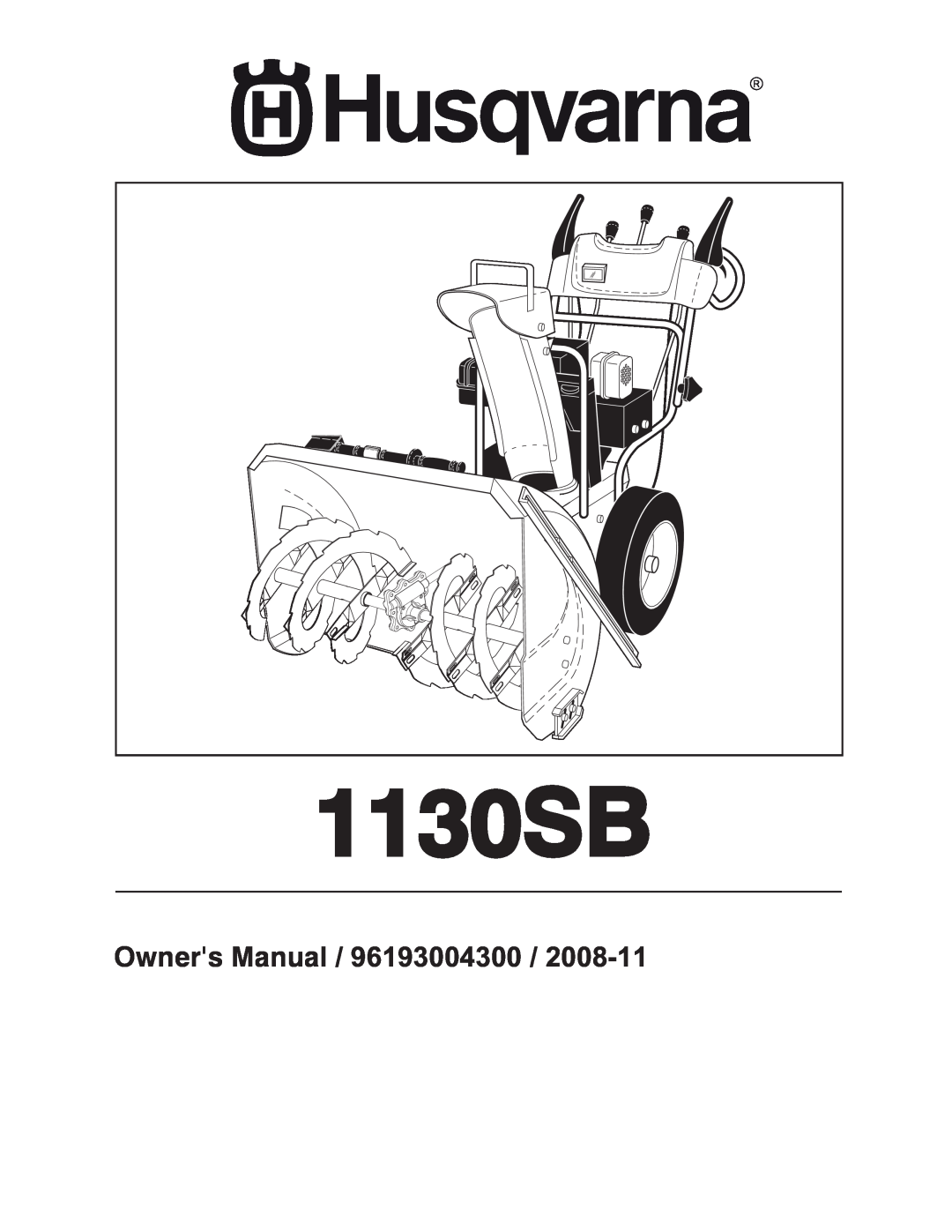 Husqvarna 1130SB owner manual 