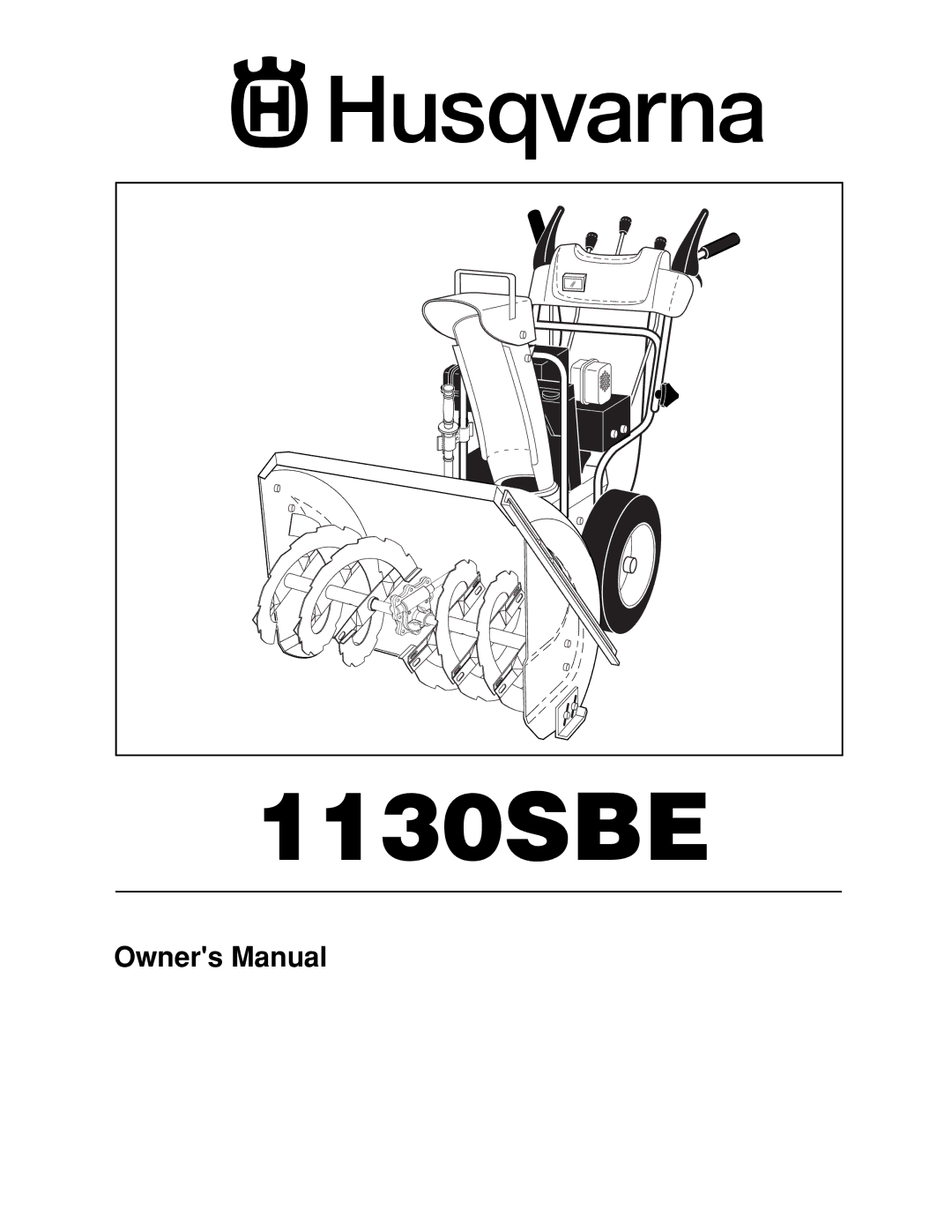 Husqvarna 1130SBE owner manual 