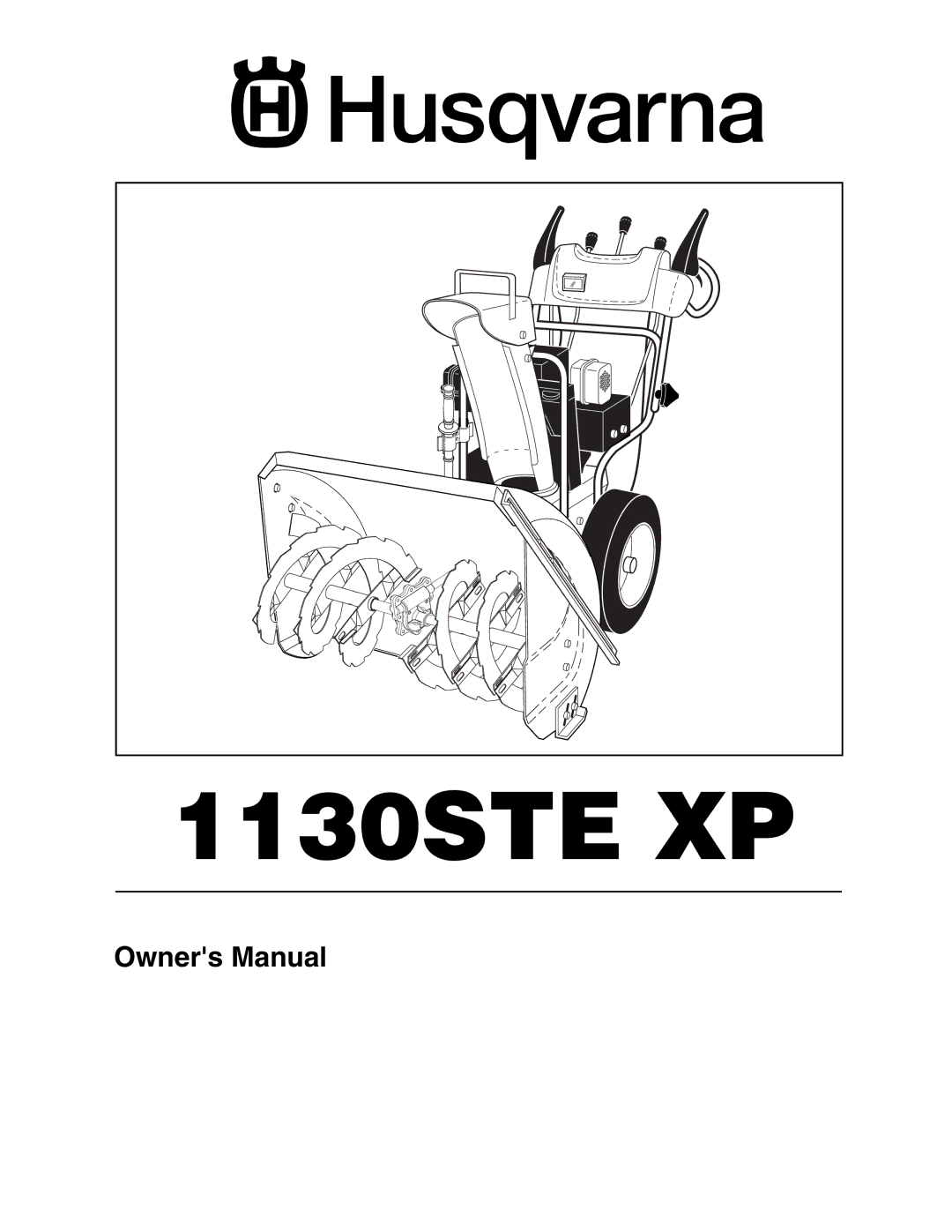 Husqvarna 1130STE XP owner manual 