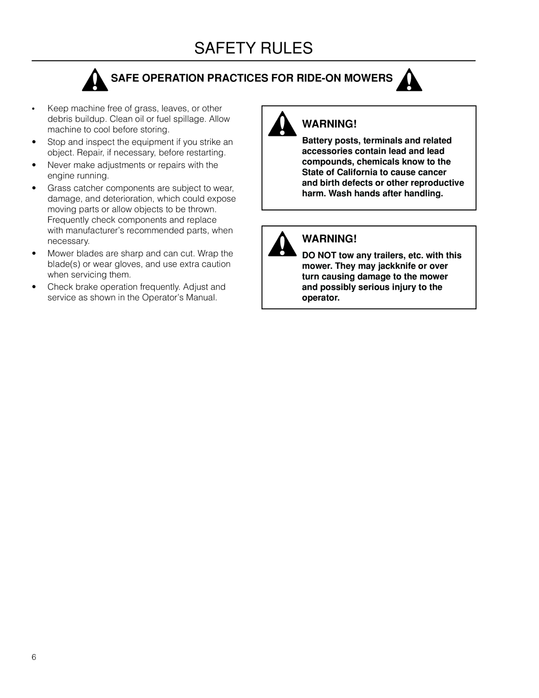 Husqvarna 525 88 56-01, 115 145727, 966004001 manual Safety Rules 