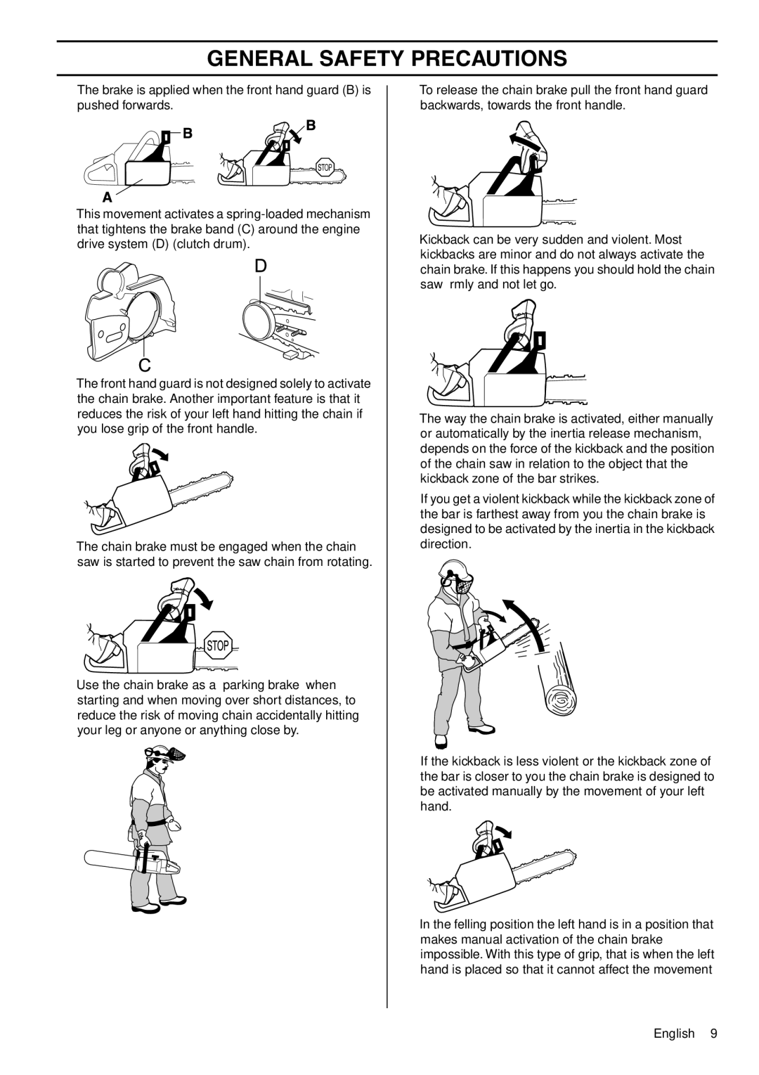 Husqvarna 1150901-95 manual General Safety Precautions 