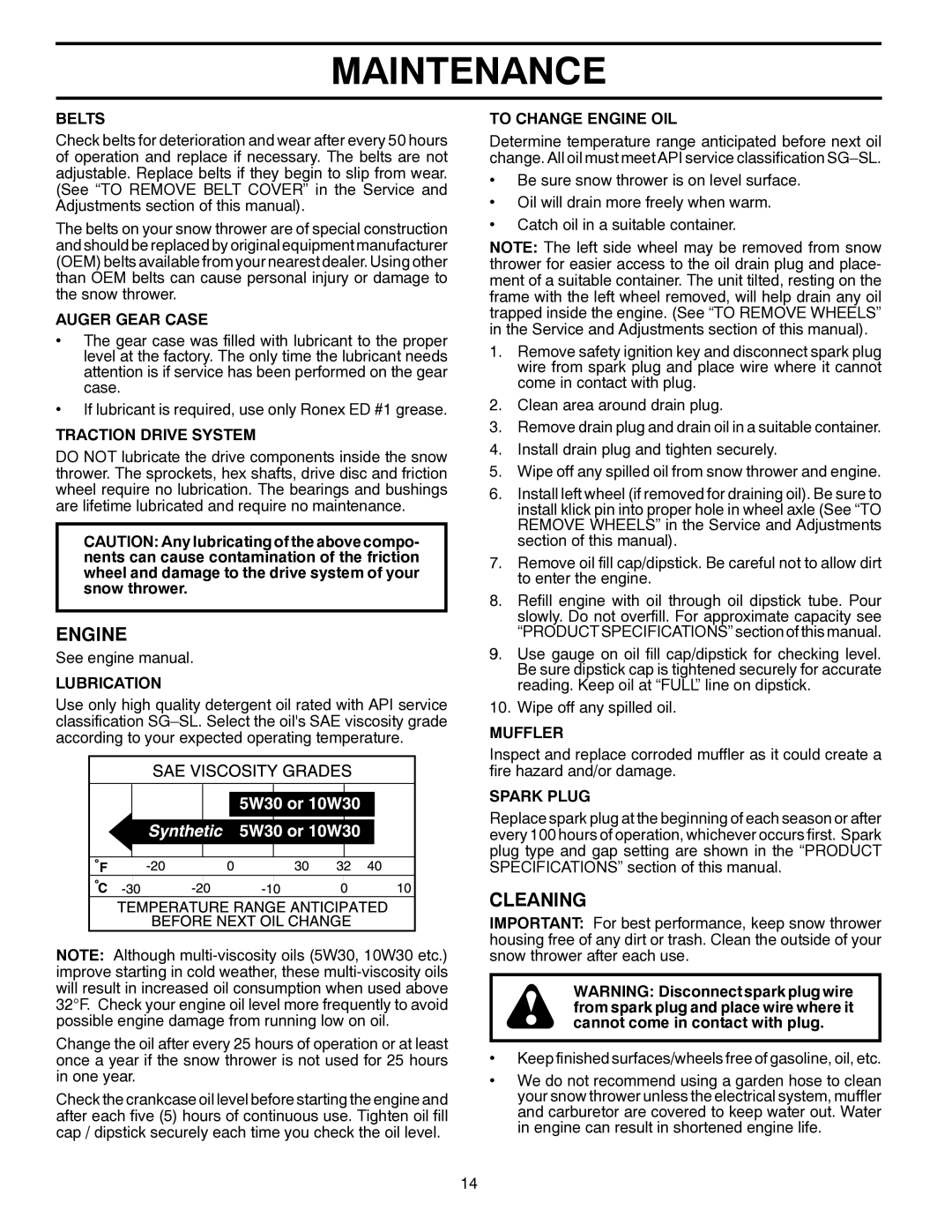 Husqvarna 11527SB, 96193006400 manual Engine, Cleaning 