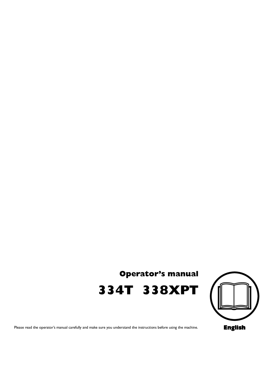 Husqvarna 1153158-95 manual 334T 338XPT, Operator’s manual, English 