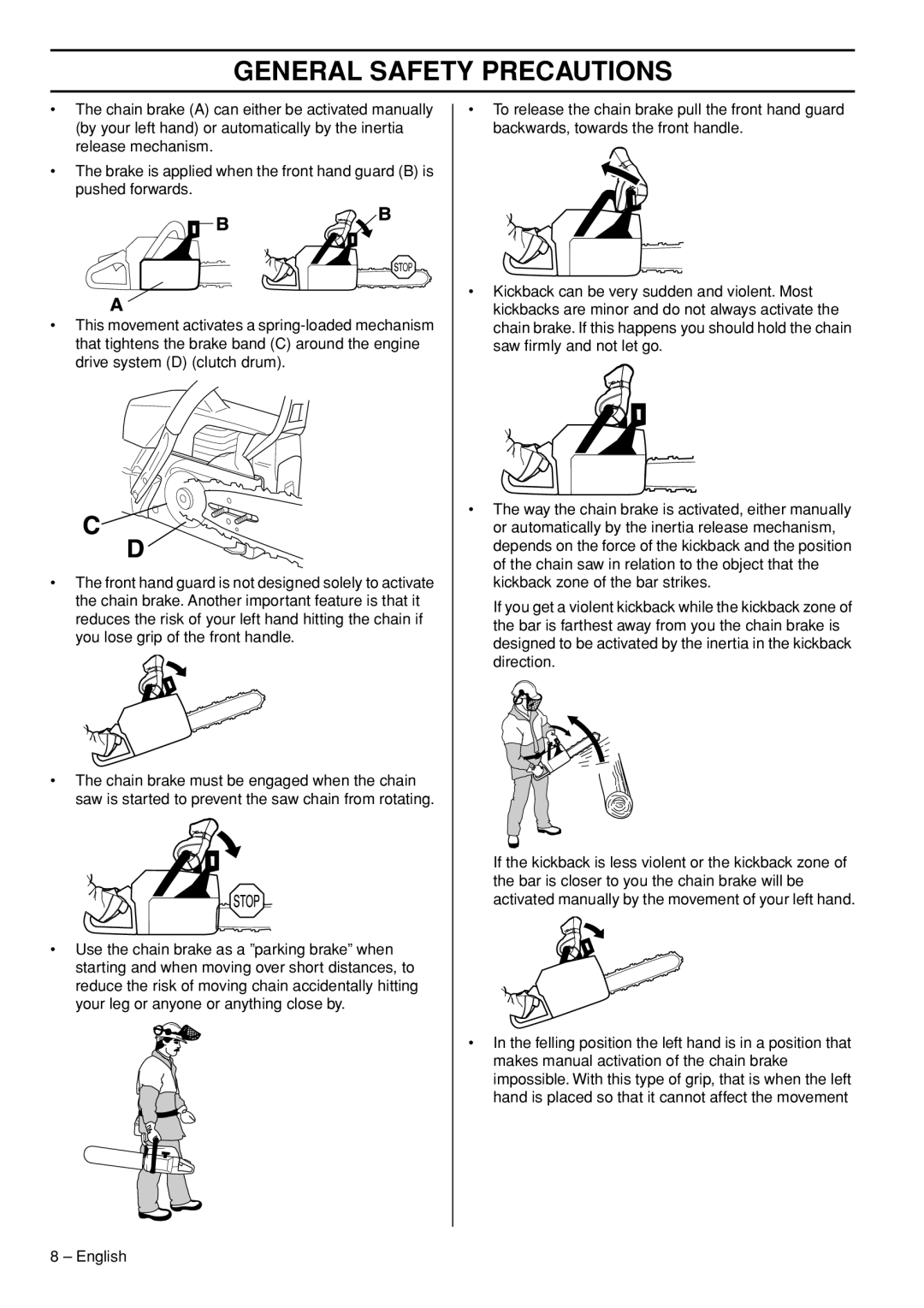 Husqvarna 1153177-26 manual General Safety Precautions 