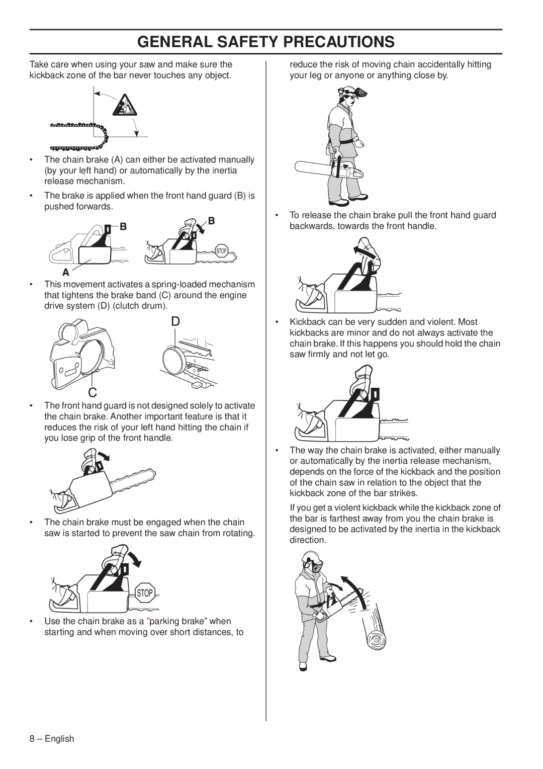 Husqvarna 1153179-26 manual General Safety Precautions 