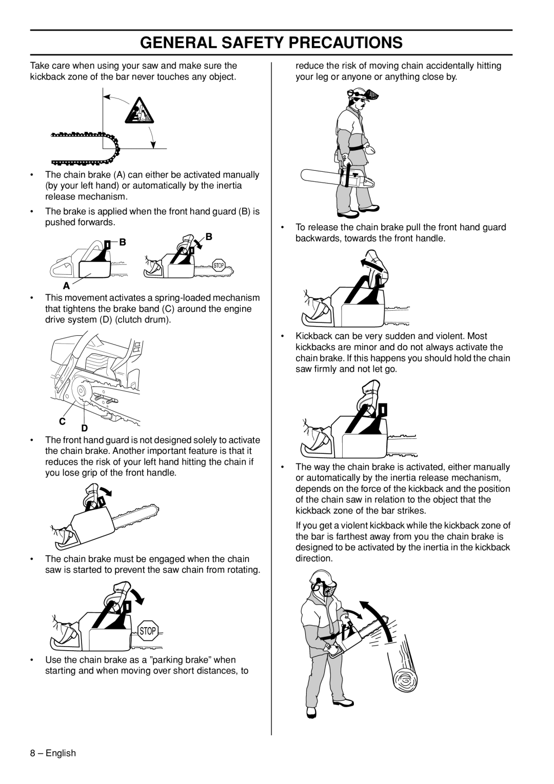 Husqvarna 1153181-26 manual General Safety Precautions 