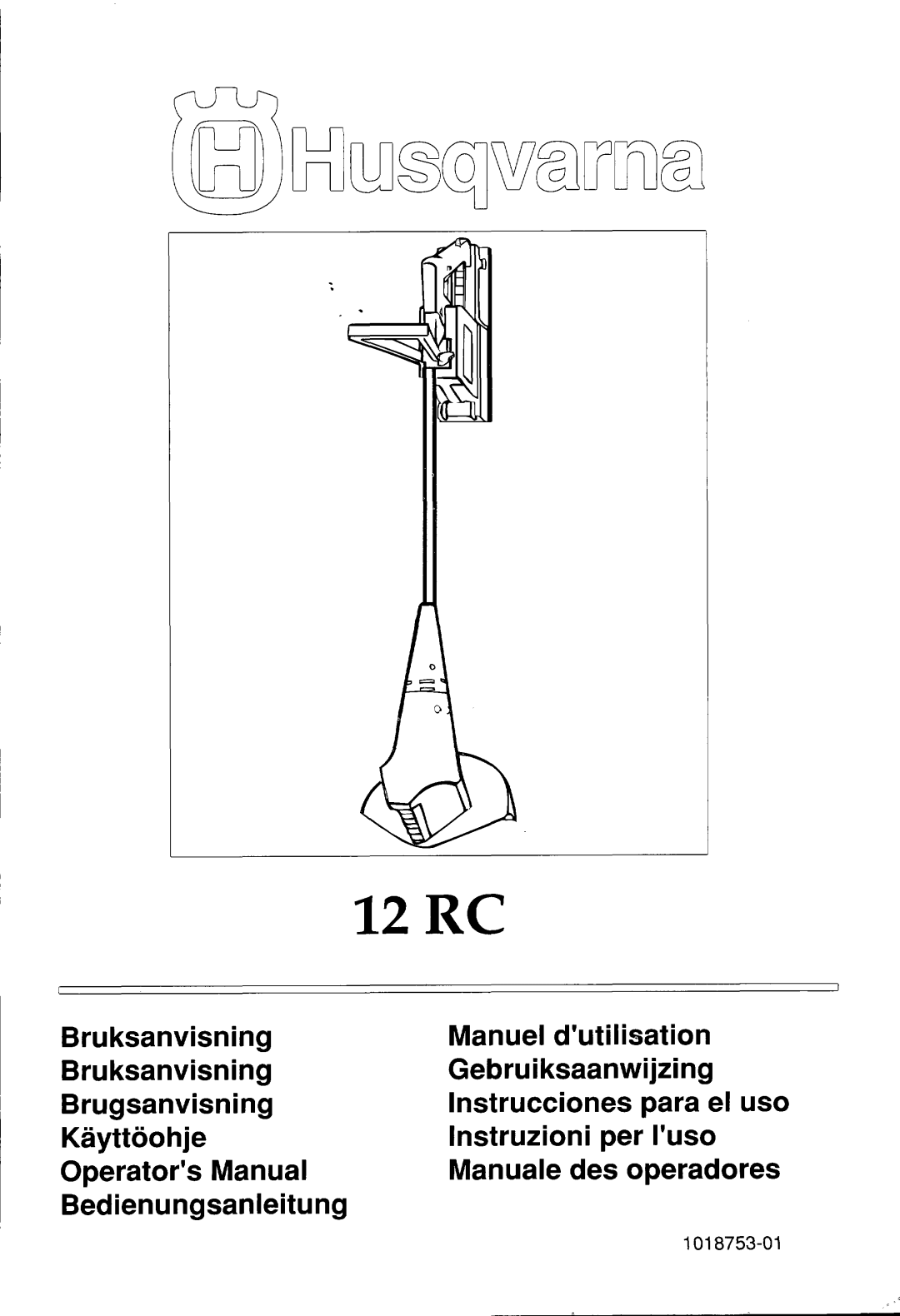 Husqvarna 12 RC manual 