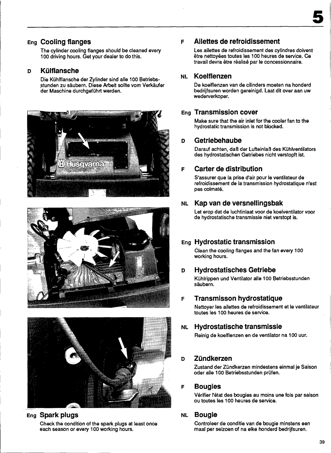 Husqvarna 1000-14, 1200-14, 1200-18 manual 