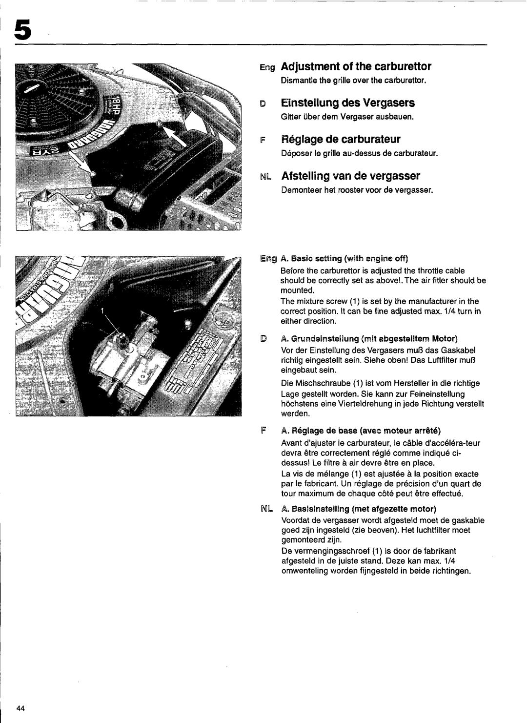 Husqvarna 1200-18, 1200-14, 1000-14 manual 