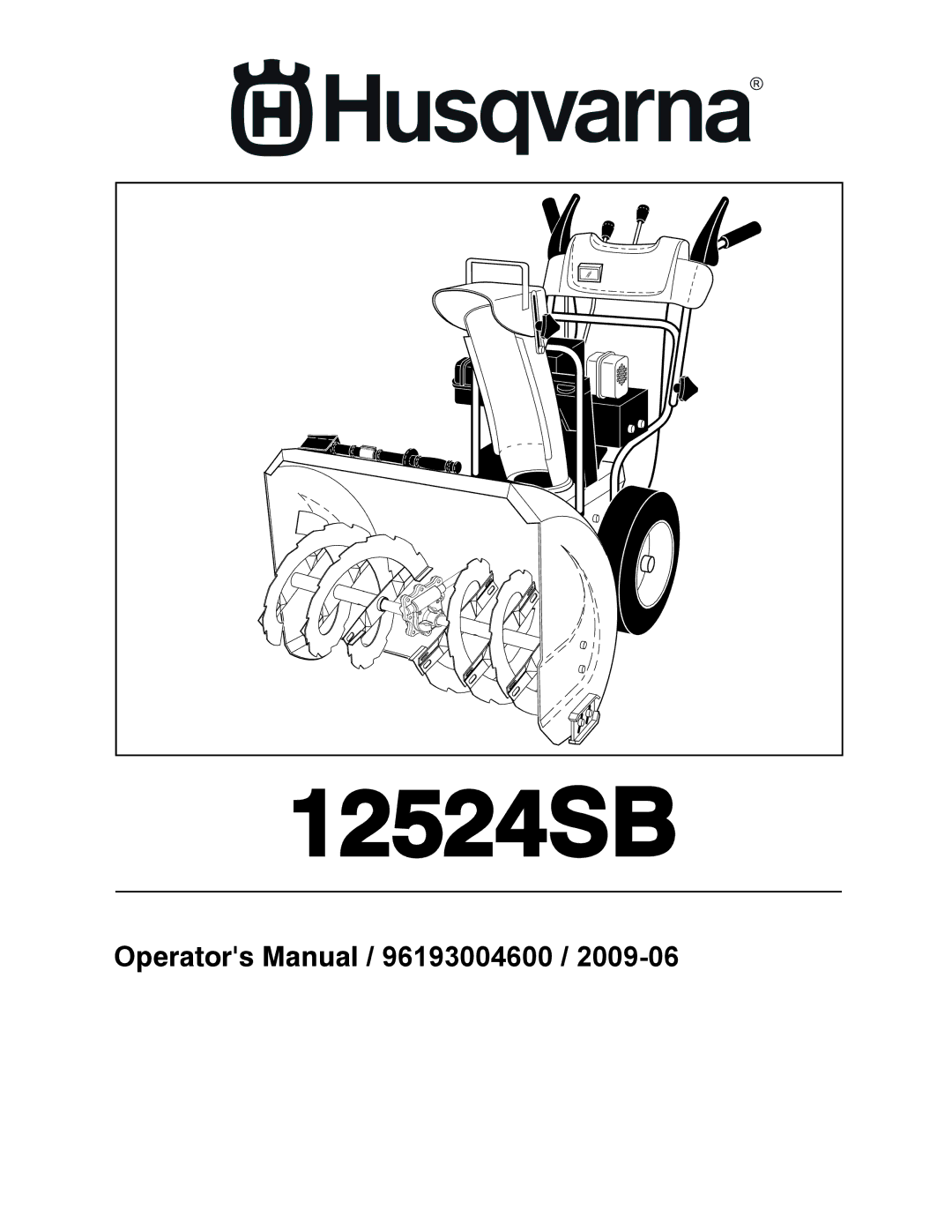 Husqvarna 12524SB manual 