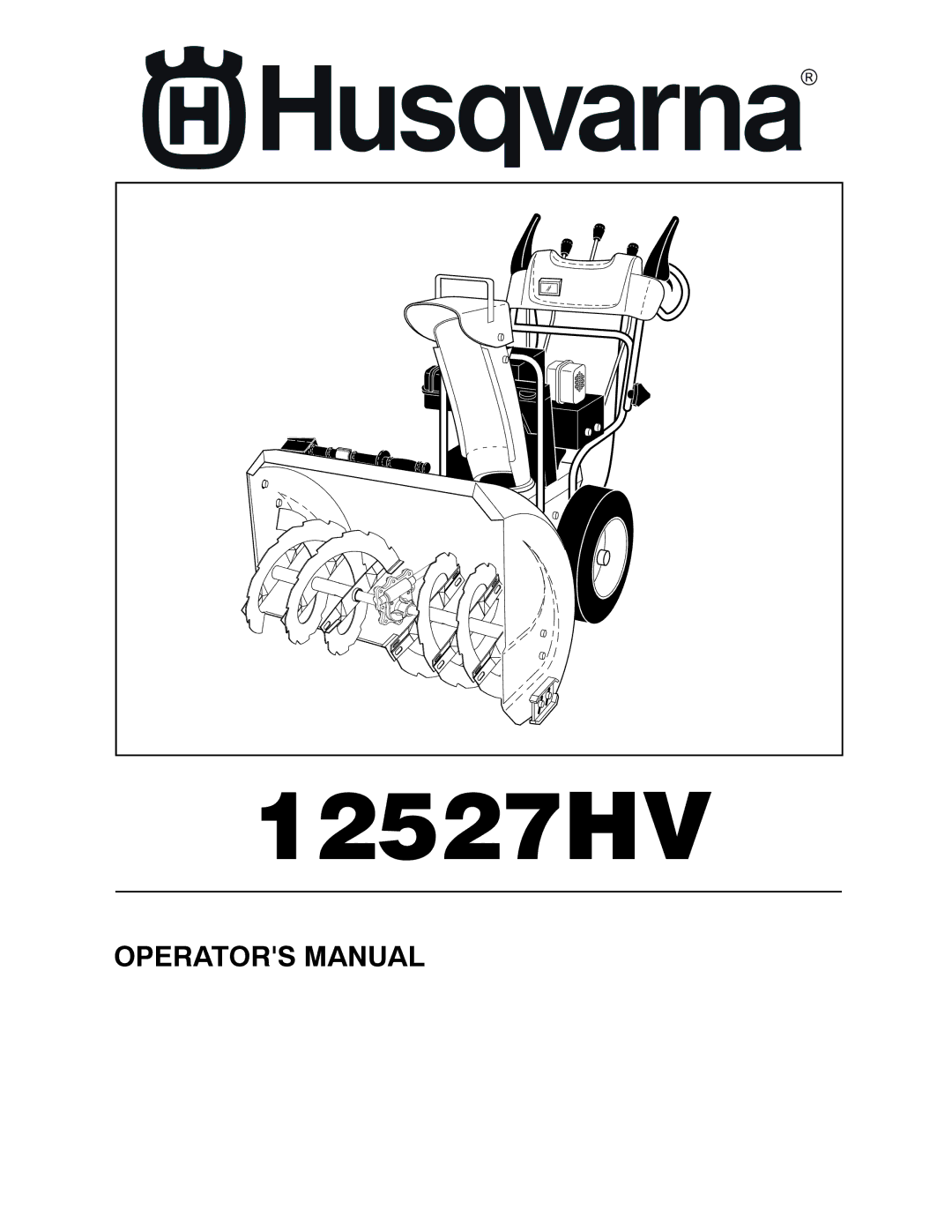 Husqvarna 96193005300 manual 12527HV 