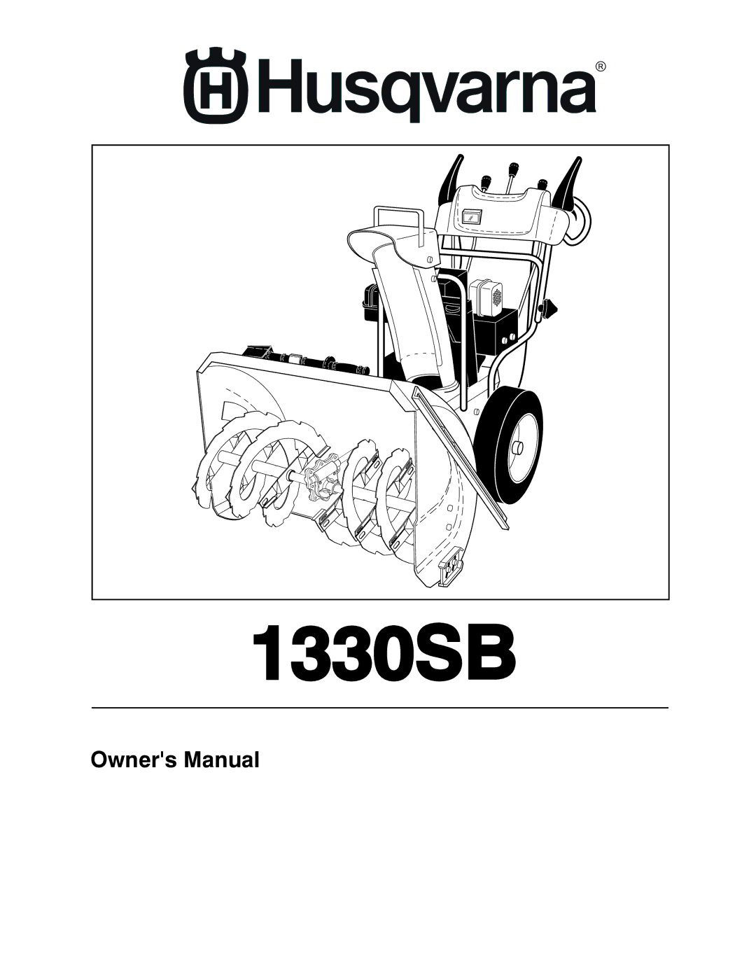 Husqvarna 1330SB owner manual 