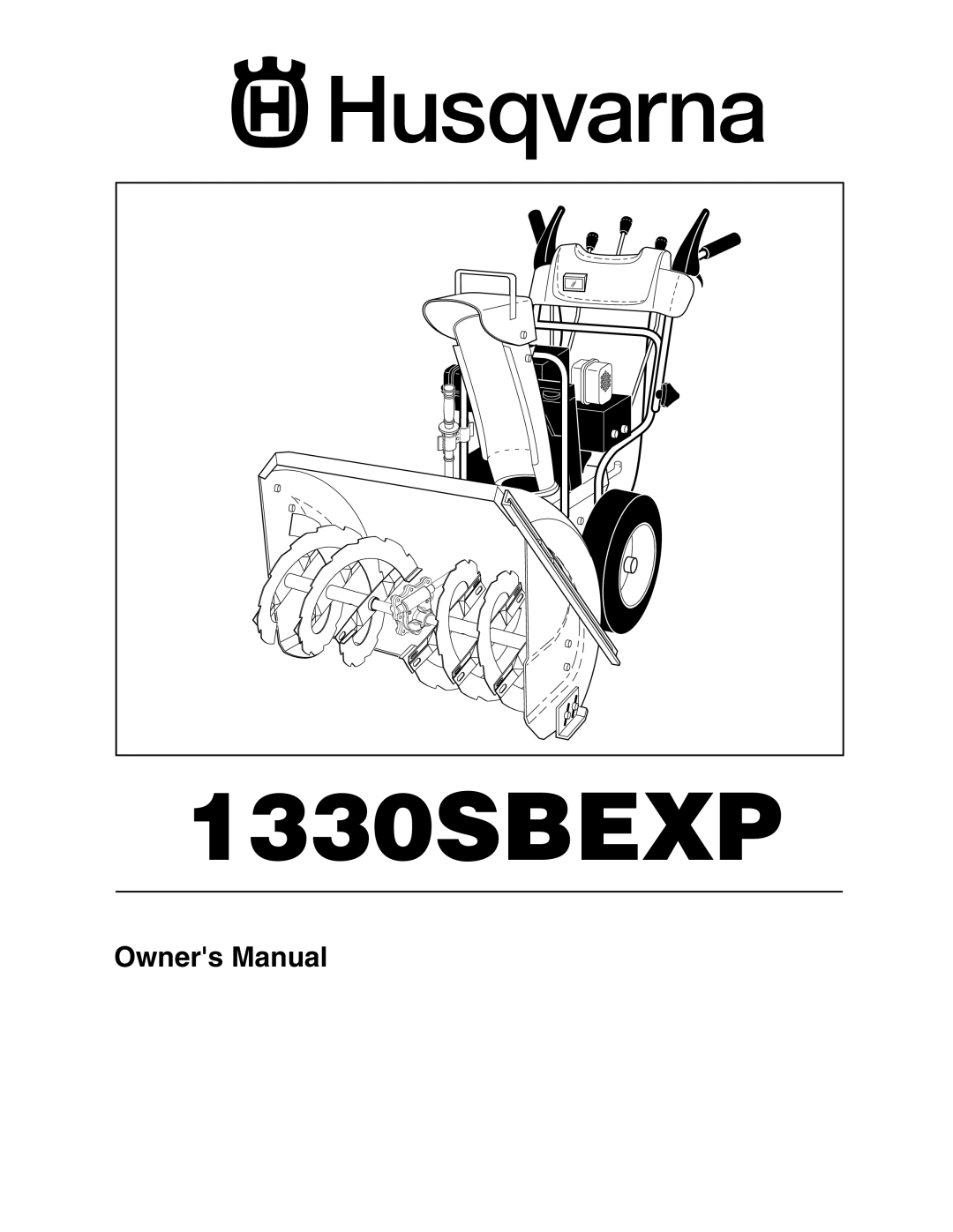 Husqvarna 1330SBEXP owner manual 