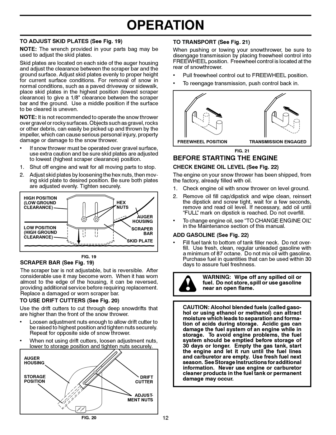 Husqvarna 13524SB-XLS owner manual Before Starting the Engine 