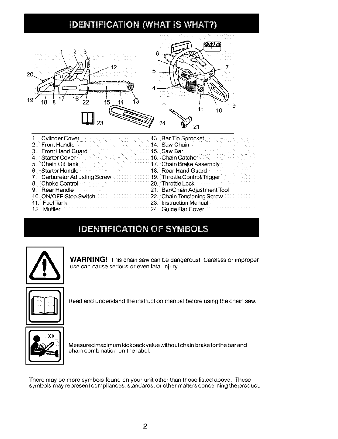 Husqvarna 136, 141 instruction manual On/Off 