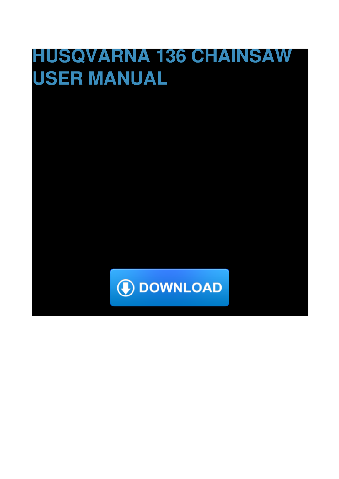 Husqvarna 136 user manual 