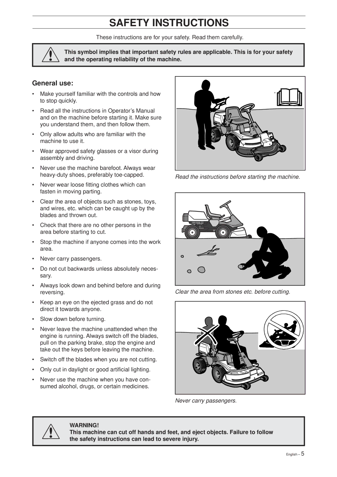 Husqvarna 14 Pro manual General use 