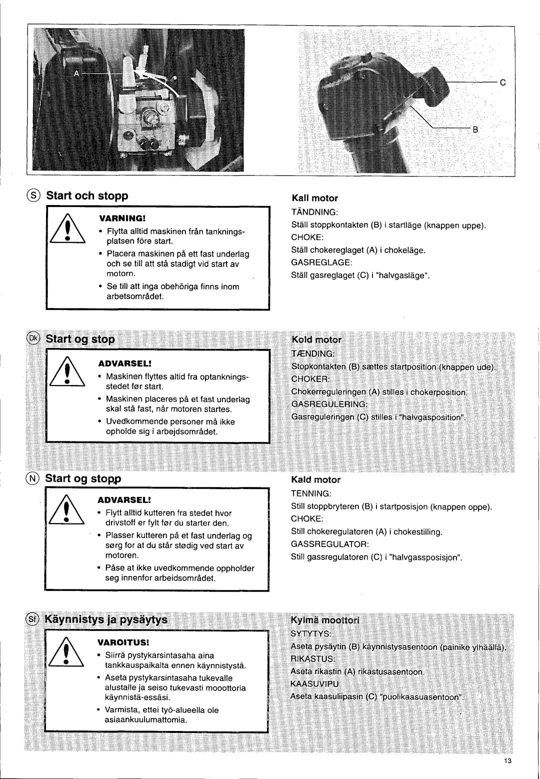 Husqvarna 140 B manual 