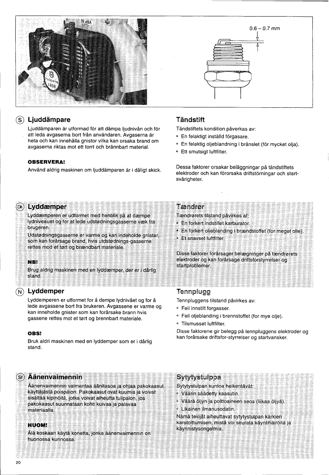 Husqvarna 140 B manual 