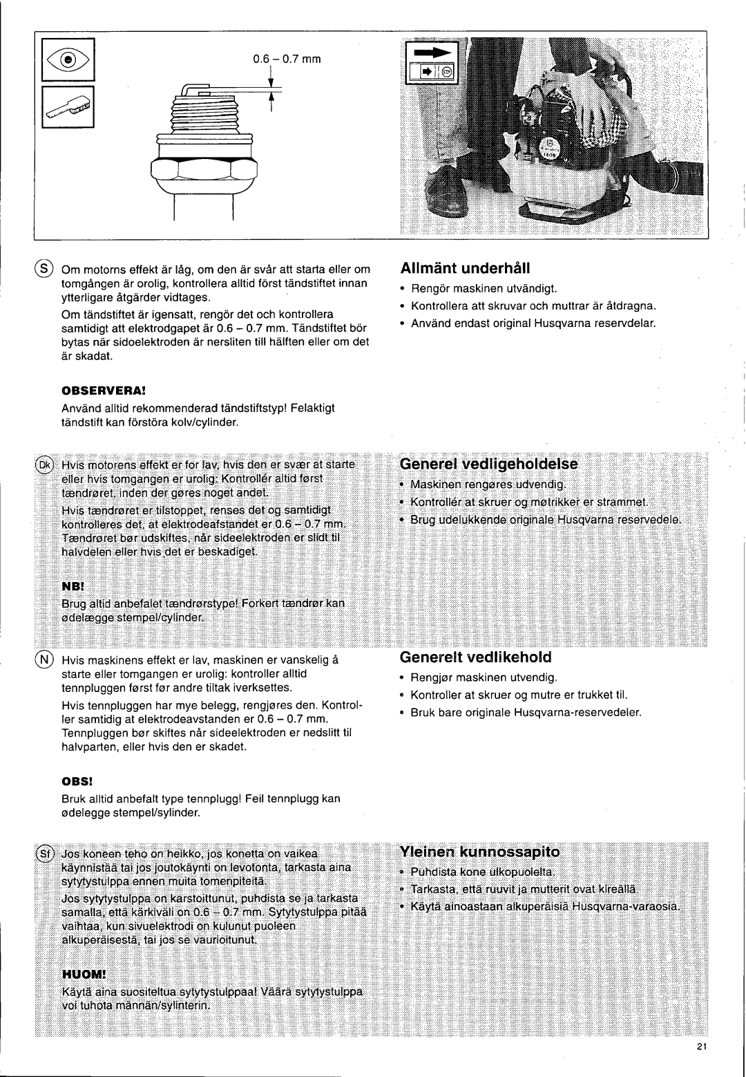 Husqvarna 140 B manual 