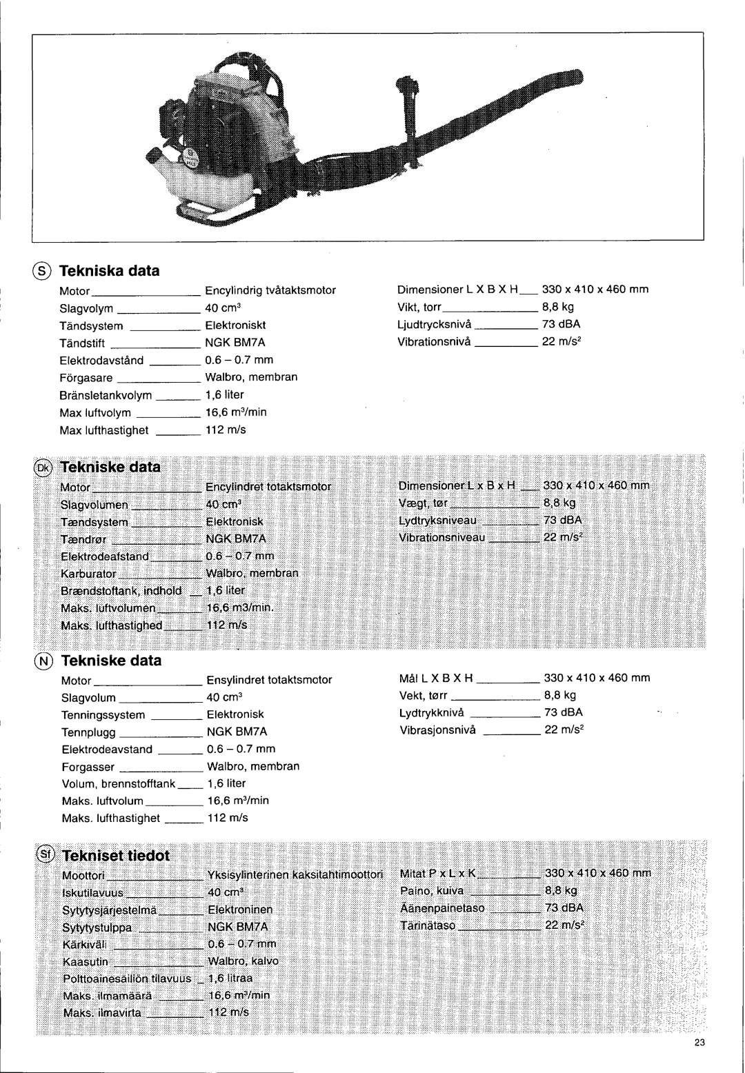 Husqvarna 140 B manual 